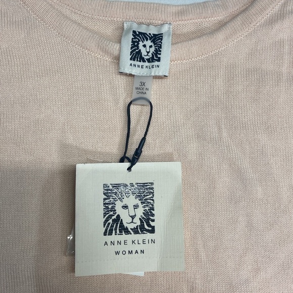 Anne Klein Plus Size Sweater Tank Top- 3X- Bisquewear - Picture 7 of 10